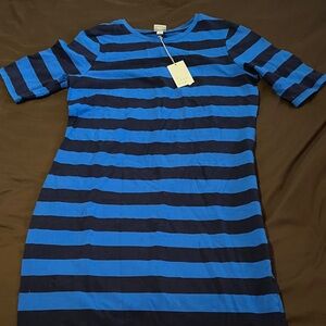 A New Day Blue Striped Dress